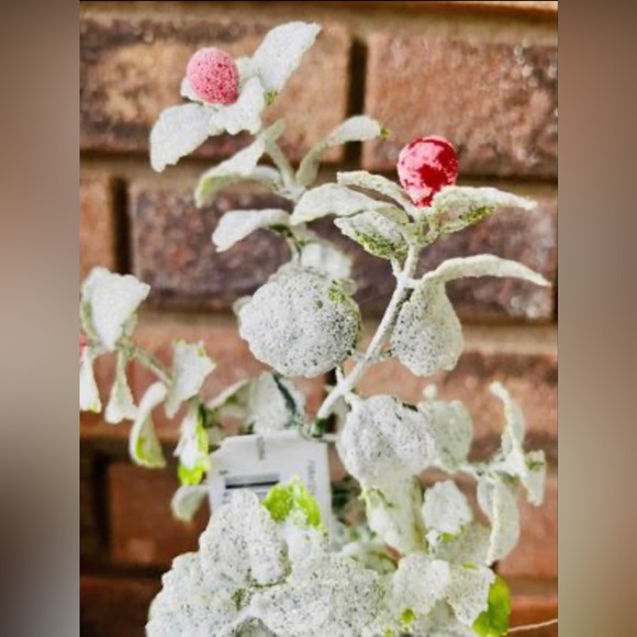 *Frosty Leaves Mini Artificial Tree 10” - Picture 8 of 9